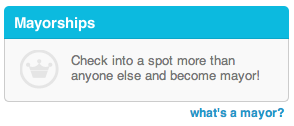 foursquare no mayors